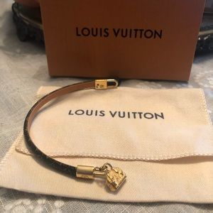 Louis Vuitton leather bracelet